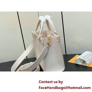 Louis Vuitton Grained calf leather Lock  &  Go Bag M23637 White 2023